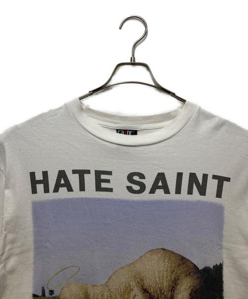 SAINT MICHAEL（セントマイケル）SAINT MICHAEL (セントマイケル) TEE/HATE SHEEP(ティー/ヘイトシープ) ホワイト サイズ:Lの古着・服飾アイテム