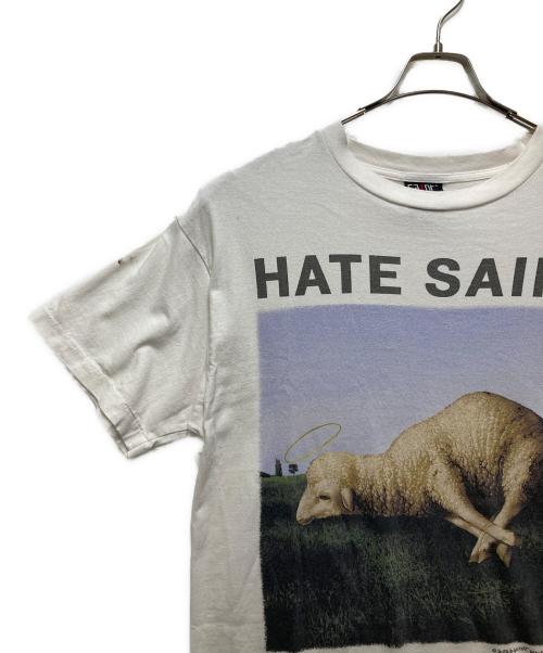 SAINT MICHAEL（セントマイケル）SAINT MICHAEL (セントマイケル) TEE/HATE SHEEP(ティー/ヘイトシープ) ホワイト サイズ:Lの古着・服飾アイテム