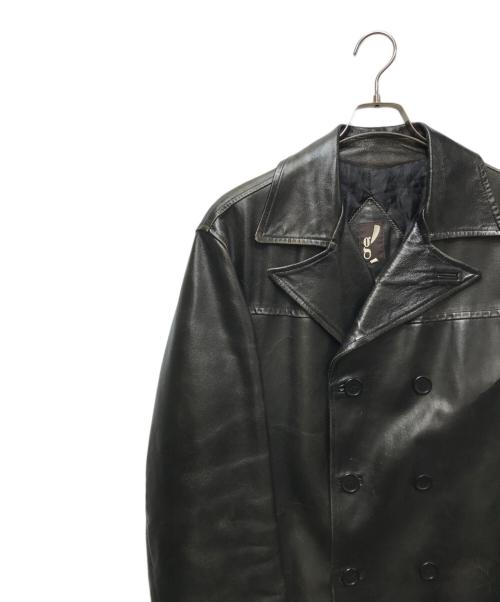 USED（ユーズド）USED (ユーズド) レザージャケット ブラック サイズ:50の古着・服飾アイテム