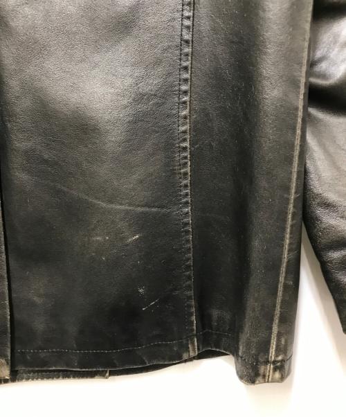 USED（ユーズド）USED (ユーズド) レザージャケット ブラック サイズ:50の古着・服飾アイテム