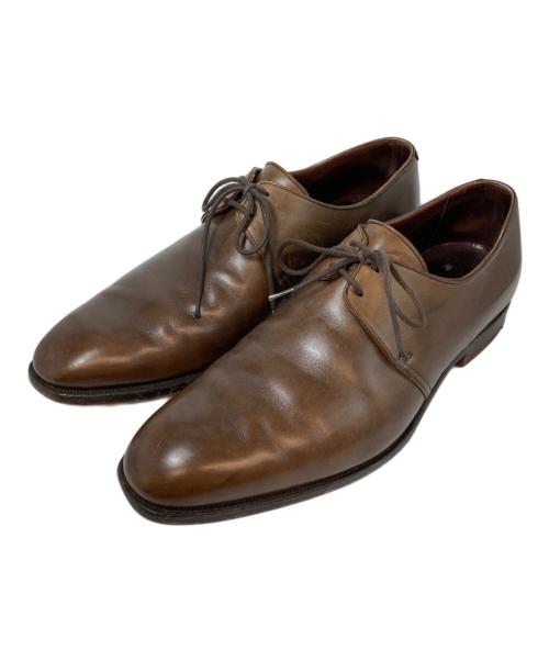 Crockett & Jones（クロケット＆ジョーンズ）Crockett & Jones (クロケット＆ジョーンズ) スタンレー プレーントゥシューズ　イギリス製　 ブラウン サイズ:7　1/2の古着・服飾アイテム