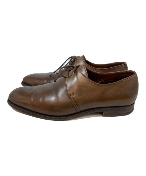 Crockett & Jones（クロケット＆ジョーンズ）Crockett & Jones (クロケット＆ジョーンズ) スタンレー プレーントゥシューズ　イギリス製　 ブラウン サイズ:7　1/2の古着・服飾アイテム