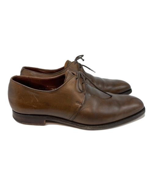 Crockett & Jones（クロケット＆ジョーンズ）Crockett & Jones (クロケット＆ジョーンズ) スタンレー プレーントゥシューズ　イギリス製　 ブラウン サイズ:7　1/2の古着・服飾アイテム