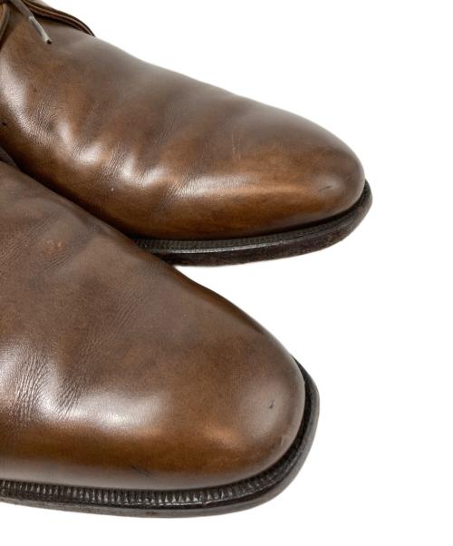 Crockett & Jones（クロケット＆ジョーンズ）Crockett & Jones (クロケット＆ジョーンズ) スタンレー プレーントゥシューズ　イギリス製　 ブラウン サイズ:7　1/2の古着・服飾アイテム
