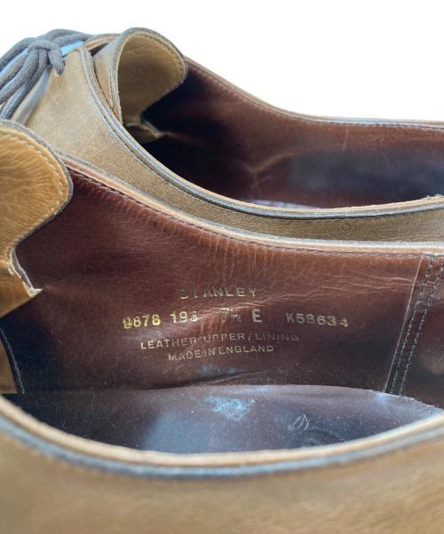 Crockett & Jones（クロケット＆ジョーンズ）Crockett & Jones (クロケット＆ジョーンズ) スタンレー プレーントゥシューズ　イギリス製　 ブラウン サイズ:7　1/2の古着・服飾アイテム