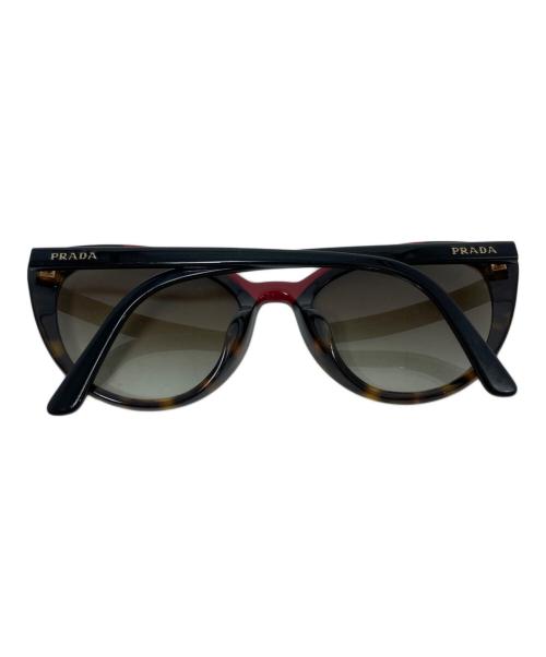PRADA（プラダ）PRADA (プラダ) サングラス spr02v-f レッド×ブラウン サイズ:54□20の古着・服飾アイテム