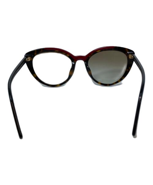 PRADA（プラダ）PRADA (プラダ) サングラス spr02v-f レッド×ブラウン サイズ:54□20の古着・服飾アイテム