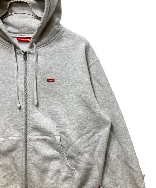 SUPREME（シュプリーム）Supreme (シュプリーム) Small Box Zip Up Hooded(スモールボックスジップアップフーデット)　 グレー サイズ:Mの古着・服飾アイテム