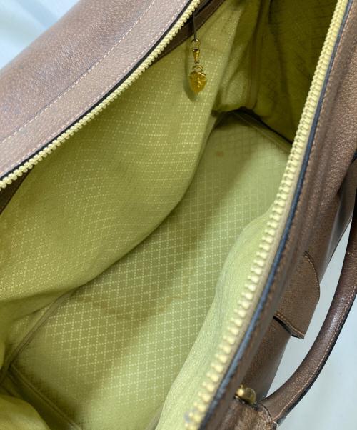 GUCCI（グッチ）GUCCI (グッチ) ヴィンテージボストンバッグ ブラウンの古着・服飾アイテム