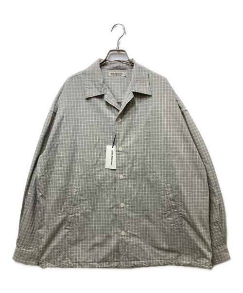 COOTIE PRODUCTIONS（クーティープロダクツ）COOTIE PRODUCTIONS (クーティープロダクツ) Check Weather Cloth O/C Jacket(チェックウェザークロスO/Cジャケット) グレー サイズ:Lの古着・服飾アイテム