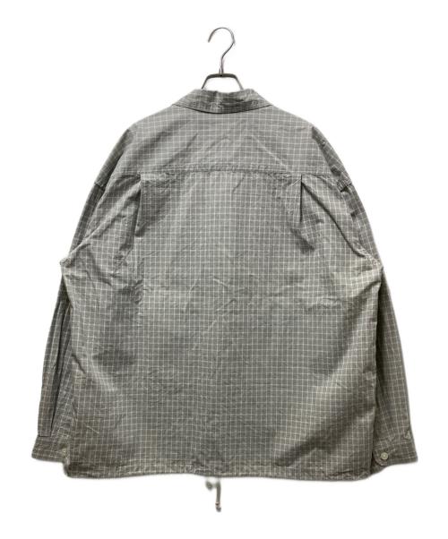 COOTIE PRODUCTIONS（クーティープロダクツ）COOTIE PRODUCTIONS (クーティープロダクツ) Check Weather Cloth O/C Jacket(チェックウェザークロスO/Cジャケット) グレー サイズ:Lの古着・服飾アイテム