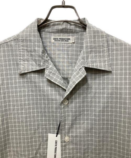 COOTIE PRODUCTIONS（クーティープロダクツ）COOTIE PRODUCTIONS (クーティープロダクツ) Check Weather Cloth O/C Jacket(チェックウェザークロスO/Cジャケット) グレー サイズ:Lの古着・服飾アイテム