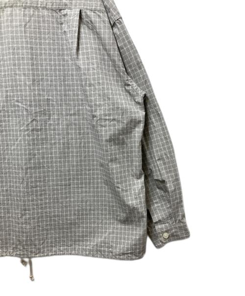 COOTIE PRODUCTIONS（クーティープロダクツ）COOTIE PRODUCTIONS (クーティープロダクツ) Check Weather Cloth O/C Jacket(チェックウェザークロスO/Cジャケット) グレー サイズ:Lの古着・服飾アイテム