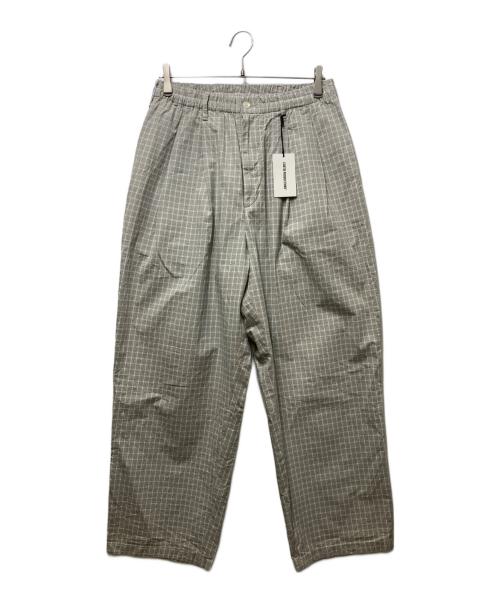 COOTIE PRODUCTIONS（クーティープロダクツ）COOTIE PRODUCTIONS (クーティープロダクツ) Check Weather Cloth 2 Tuck Easy Pants(チェックウェザークロス2タックイージーパンツ)　 グレー サイズ:Mの古着・服飾アイテム