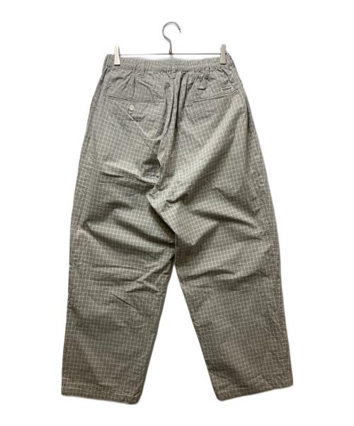 COOTIE PRODUCTIONS（クーティープロダクツ）COOTIE PRODUCTIONS (クーティープロダクツ) Check Weather Cloth 2 Tuck Easy Pants(チェックウェザークロス2タックイージーパンツ)　 グレー サイズ:Mの古着・服飾アイテム