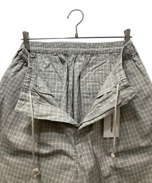 COOTIE PRODUCTIONS（クーティープロダクツ）COOTIE PRODUCTIONS (クーティープロダクツ) Check Weather Cloth 2 Tuck Easy Pants(チェックウェザークロス2タックイージーパンツ)　 グレー サイズ:Mの古着・服飾アイテム