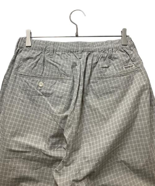 COOTIE PRODUCTIONS（クーティープロダクツ）COOTIE PRODUCTIONS (クーティープロダクツ) Check Weather Cloth 2 Tuck Easy Pants(チェックウェザークロス2タックイージーパンツ)　 グレー サイズ:Mの古着・服飾アイテム
