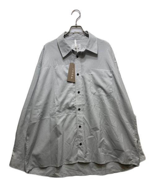 JUGEM（ジュゲム）JUGEM (ジュゲム) CHECK ACTION SHIRTS (チェックアクションシャツ）1D2-3-007-0055 グレー サイズ:Lの古着・服飾アイテム
