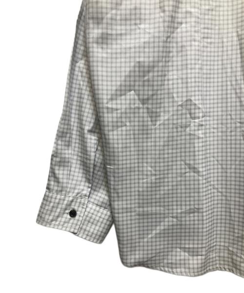 JUGEM（ジュゲム）JUGEM (ジュゲム) CHECK ACTION SHIRTS (チェックアクションシャツ）1D2-3-007-0055 グレー サイズ:Lの古着・服飾アイテム