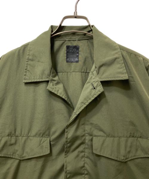 DAIWA PIER39（ダイワ ピア39）DAIWA PIER39 (ダイワ ピア39) Tech French Mil Field Shirts S/S(テックフレンチミルフィールドシャツS/S)　 オリーブ サイズ:Sの古着・服飾アイテム