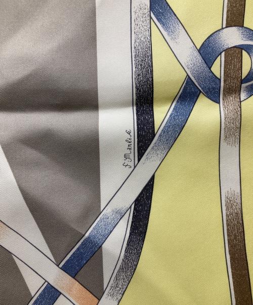 HERMES（エルメス）HERMES (エルメス) シルクスカーフ グレーの古着・服飾アイテム