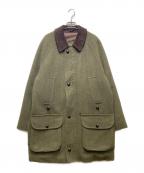 Barbourバブアー）の古着「90’s DERBY TWEED JACKET（90年代 ダービーツイードジャケット）/ ウールハンティングジャケット / ハーフコート / VINTAGE（ヴィンテージ）/ イングランド製」｜オリーブ