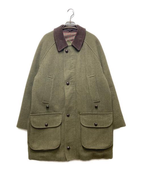 Barbour（バブアー）Barbour 90’s DERBY TWEED JACKET（90年代 ダービーツイードジャケット）/ ウールハンティングジャケット / ハーフコート / VINTAGE（ヴィンテージ）/ イングランド製 オリーブ サイズ:40の古着・服飾アイテム