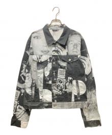 DRIES VAN NOTEN（ドリスヴァンノッテン）の古着「マリリン・モンロー 転写プリントトラッカージャケット /16SS 」｜ブラック