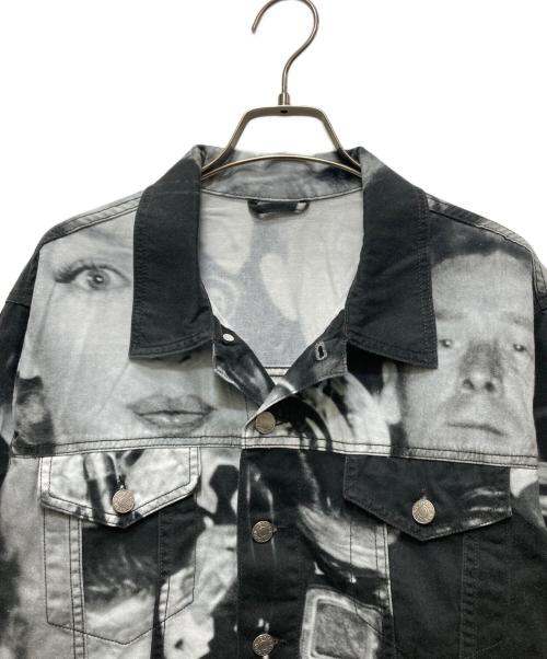 DRIES VAN NOTEN（ドリスヴァンノッテン）DRIES VAN NOTEN (ドリスヴァンノッテン) マリリン・モンロー 転写プリントトラッカージャケット /16SS  ブラック サイズ:Lの古着・服飾アイテム