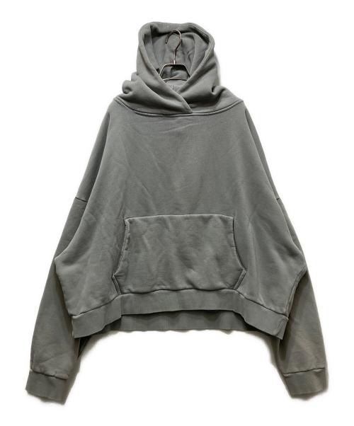 entire studios（エンタイアスタジオ）ENTIRE STUDIOS (エンタイアスタジオ) HEAVY HOODIE ウォッシュド加工長袖パーカー グレー サイズ:Lの古着・服飾アイテム