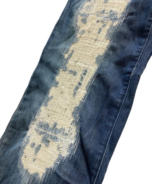 DOLCE & GABBANA（ドルチェ＆ガッバーナ）DOLCE & GABBANA (ドルチェ＆ガッバーナ) ダメージ加工デニムパンツ インディゴ サイズ:46の古着・服飾アイテム