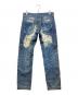 DOLCE & GABBANA (ドルチェ＆ガッバーナ) ダメージ加工デニムパンツ インディゴ サイズ:46：16000円