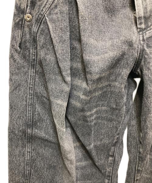 CONZ（コンズ）CONZ (コンズ) バギーシルエットカーブデニムパンツ ブラック サイズ:1の古着・服飾アイテム