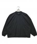 COOTIE PRODUCTIONS×Name.クーティープロダクツ×ネーム）の古着「POLYESTER TAFFETA FOOTBALL L/S TEE(ポリエステルタフタフットボールL/Sティー)」｜ブラック