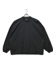 COOTIE PRODUCTIONS×Name.（クーティープロダクツ×ネーム）の古着「POLYESTER TAFFETA FOOTBALL L/S TEE(ポリエステルタフタフットボールL/Sティー)」｜ブラック