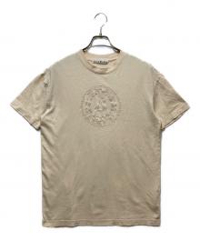 Acne studios（アクネ ストゥディオズ）の古着「ロゴ刺繍Ｔシャツ」｜ベージュ