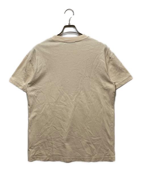 Acne studios（アクネ ストゥディオズ）ACNE STUDIOS (アクネ ストゥディオズ) ロゴ刺繍Ｔシャツ ベージュ サイズ:XSの古着・服飾アイテム