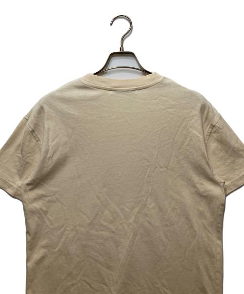 Acne studios（アクネ ストゥディオズ）ACNE STUDIOS (アクネ ストゥディオズ) ロゴ刺繍Ｔシャツ ベージュ サイズ:XSの古着・服飾アイテム