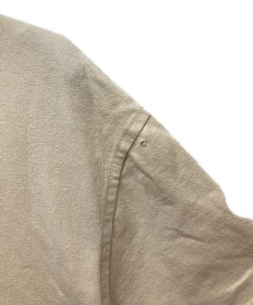 Acne studios（アクネ ストゥディオズ）ACNE STUDIOS (アクネ ストゥディオズ) ロゴ刺繍Ｔシャツ ベージュ サイズ:XSの古着・服飾アイテム
