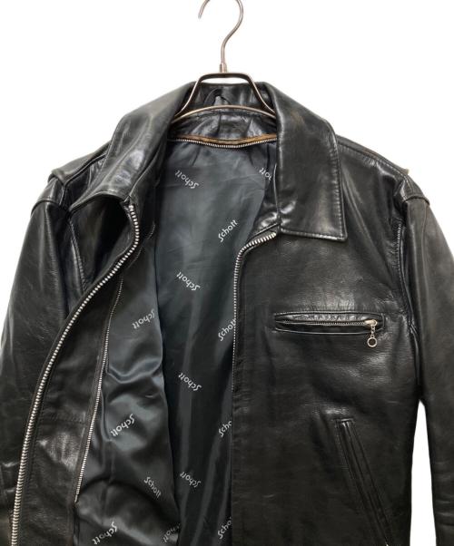 Schott（ショット）Schott (ショット) 643 SINGLE RIDERS(643シングルライダース)　 ブラック サイズ:38の古着・服飾アイテム