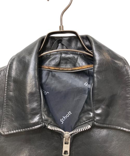 Schott（ショット）Schott (ショット) 643 SINGLE RIDERS(643シングルライダース)　 ブラック サイズ:38の古着・服飾アイテム
