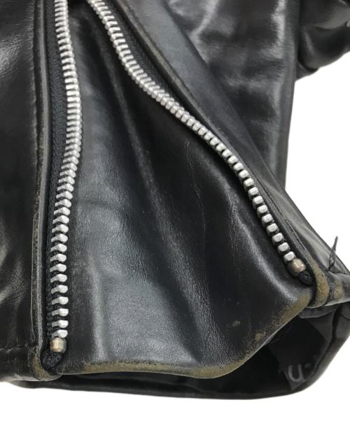 Schott（ショット）Schott (ショット) 643 SINGLE RIDERS(643シングルライダース)　 ブラック サイズ:38の古着・服飾アイテム