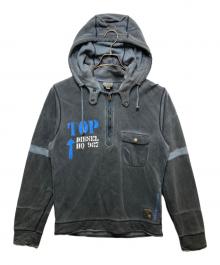 DIESEL（ディーゼル）の古着「ハーフジップパーカー　Y2K 00’S」｜ブラック