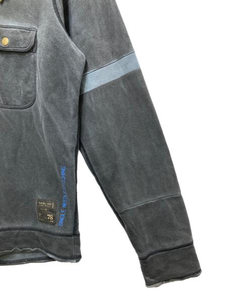 DIESEL（ディーゼル）DIESEL (ディーゼル) ハーフジップパーカー　Y2K 00’S ブラック サイズ:Lの古着・服飾アイテム