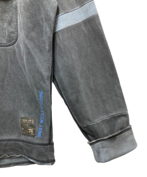 DIESEL（ディーゼル）DIESEL (ディーゼル) ハーフジップパーカー　Y2K 00’S ブラック サイズ:Lの古着・服飾アイテム
