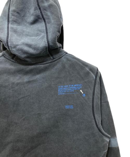 DIESEL（ディーゼル）DIESEL (ディーゼル) ハーフジップパーカー　Y2K 00’S ブラック サイズ:Lの古着・服飾アイテム