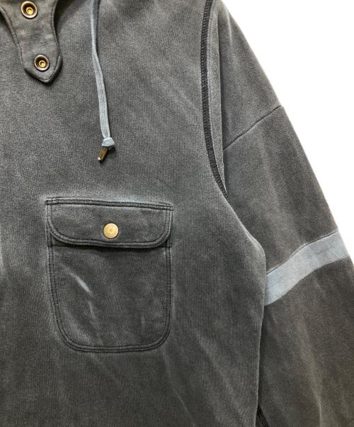 DIESEL（ディーゼル）DIESEL (ディーゼル) ハーフジップパーカー　Y2K 00’S ブラック サイズ:Lの古着・服飾アイテム