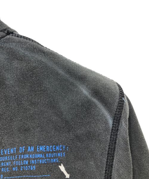 DIESEL（ディーゼル）DIESEL (ディーゼル) ハーフジップパーカー　Y2K 00’S ブラック サイズ:Lの古着・服飾アイテム