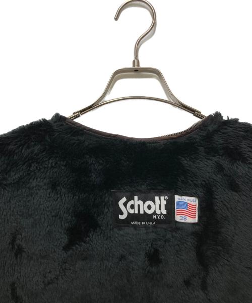 Schott（ショット）Schott (ショット) ジップアップライナー ブラック サイズ:38の古着・服飾アイテム