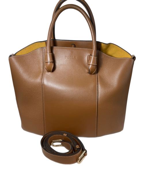 FURLA（フルラ）FURLA (フルラ) ミアステラ  2WAYバッグ ブラウンの古着・服飾アイテム